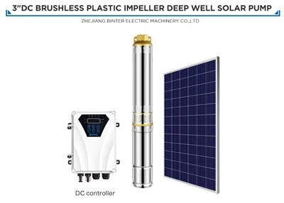 3DSD3-38-24-300 300w para bomba de água Deepwell com energia solar DC de irrigação